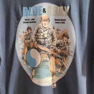 29th Infantry Division “Blue & Gray” D-Day Shirt – Wayne Vansant (Blue)
